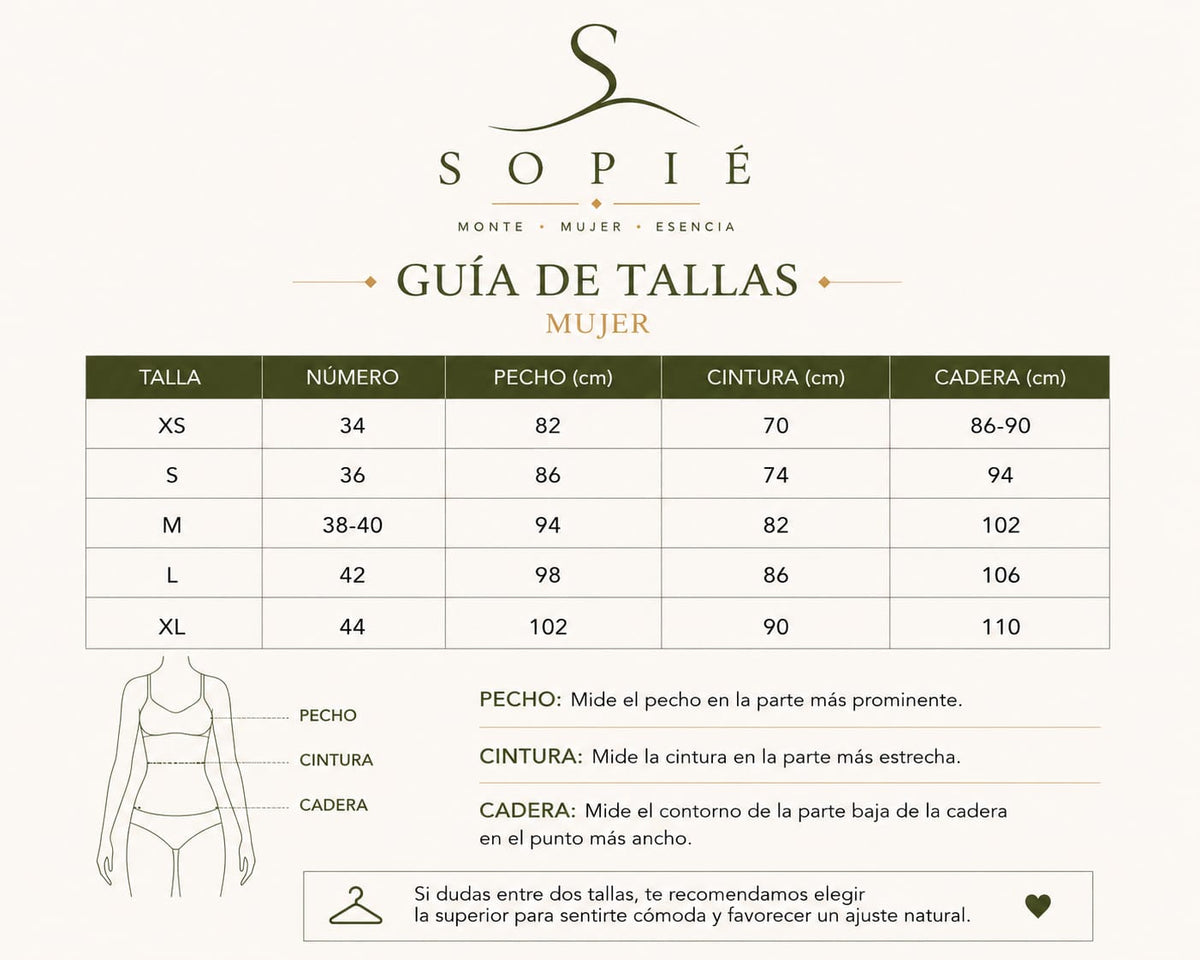 Guía de tallas