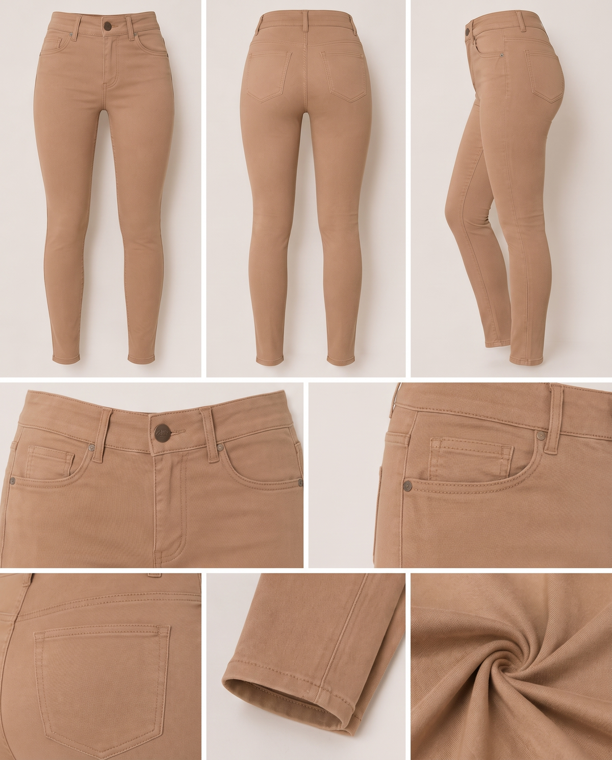 Pantalón Tiro Alto Camel